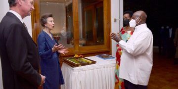 Photos: Princess Anne & Husband Host Museveni to Dinner