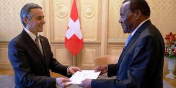 Ambassador Tibaleka Presents Credentials to Swiss President