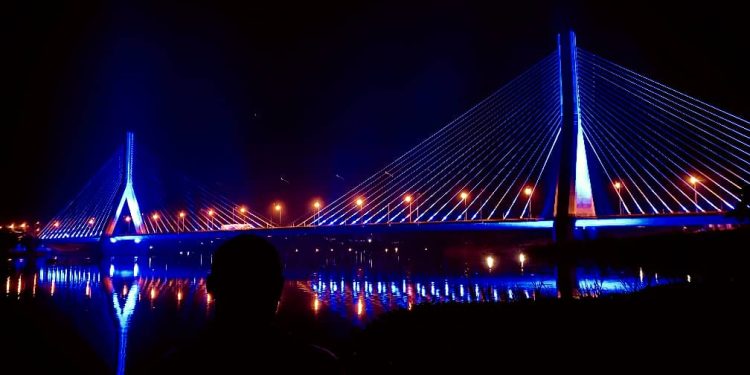 Source of the Nile Bridge Lit to Mark World Pneumonia Day