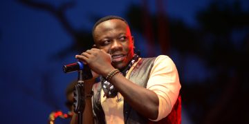 Halloween: Geosteady Tries to Woo Back Baby Mama Prima as Azawi Wows Revelers with Scottish Dress