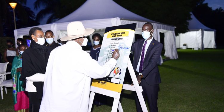 Museveni Launches Traditional Music Album, says Africa’s Rich Heritage Must be Preserved