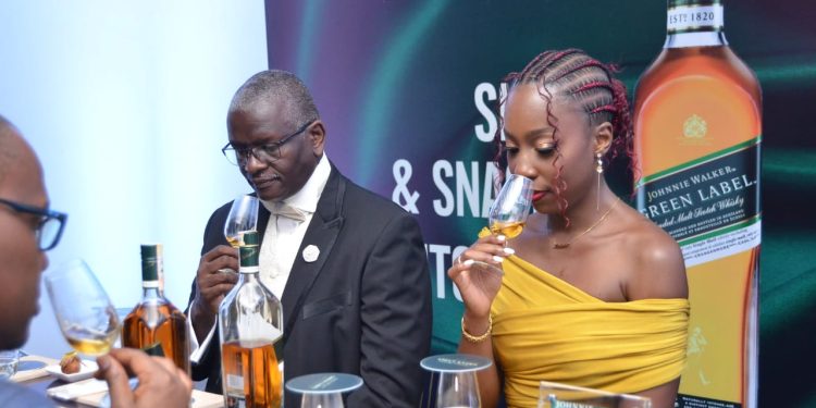 Nzeyi Hosts Peers at New Kigo Residence as Johnnie Walker Reinvents Rich Blue Club Tradition