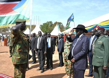 Kiir Flags off over 700 South Sudan Soldiers to DR Congo