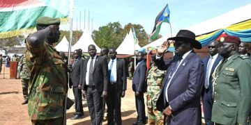 Kiir Flags off over 700 South Sudan Soldiers to DR Congo