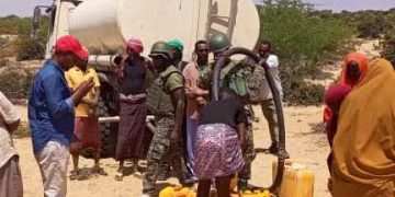 UPDF Troops Supply Free Safe Water to IDP Camp in Somalia
