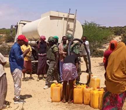 UPDF Troops Supply Free Safe Water to IDP Camp in Somalia