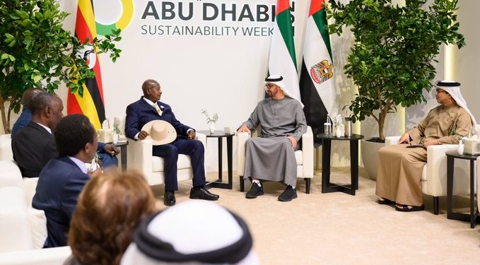 Museveni Attends Abu Dhabi Sustainability Summit, Meets UAE & Mozambique Presidents