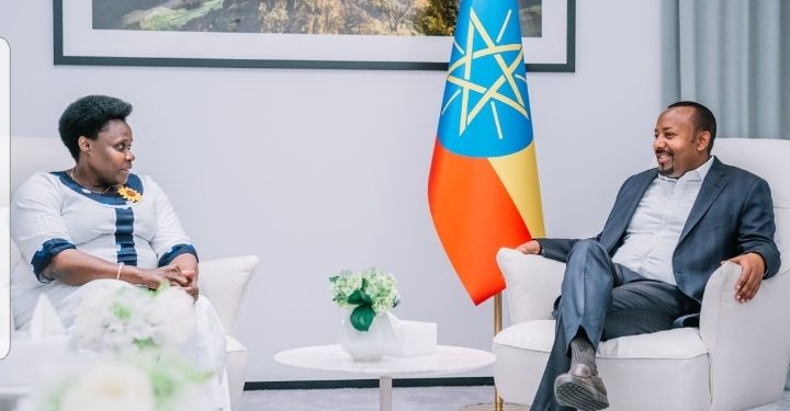 VP Alupo, PM Abiy Discuss Regional and Bilateral Issues