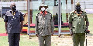 Gen Saleh, Koreta, Bosco Omure Receive Kabalega Star Medal as Rwigyema Gets Luwero Triangle Medal