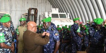 ATMIS Honours Uganda Police Personnel for Service in Somalia