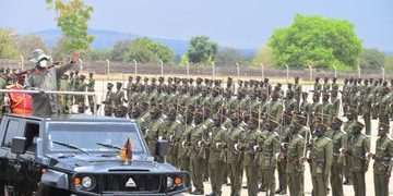 Museveni Commissions 782 Officer Cadets at Kaweweta, Warns People Stealing Army Land
