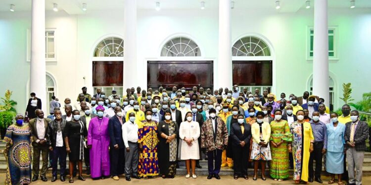 Museveni Cautions Against Politics of Malice as he Meets Bukedea NRM LCV Aspirants