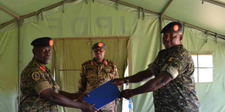 Col Byaruhanga Assumes Office as Commander 405 Brigade