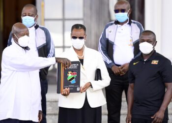 Museveni Receives Uganda’s Joint 2027 AFCON Bid with Kenya, Tanzania 