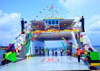 Transport Minister Katumba Commissions MV Palm Ferry
