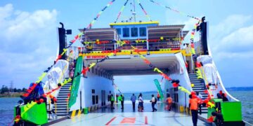Transport Minister Katumba Commissions MV Palm Ferry