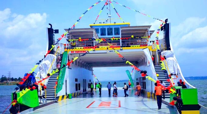 Transport Minister Katumba Commissions MV Palm Ferry