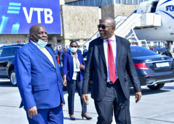 Rugunda Arrives in Russia for Peace Talks
