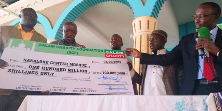 Salam Charity Raises Shs100m for Construction of Nakaloke Mosque
