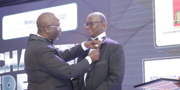 UBL’s Mugerwa Installed as New Kigo Seven Lakes Rotary Club President