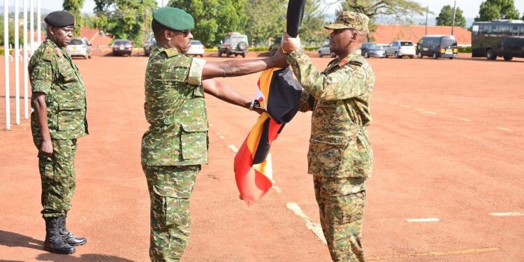 Brig Gen Gureme Flags Off Ugandan Contingent to Rwanda for Command Post Exercise