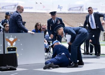 Joe Biden Trips, Falls on Stage at US Air Force Academy