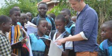 Micheal Hemus Gives ray of hope to Tasaaga School