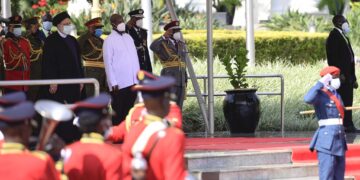 Iranian President Raisolsadati in Uganda