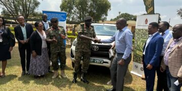 UPDF Chieftaincy of Medical Services Receives New Double Cabin and Yamaha Motorcycles
