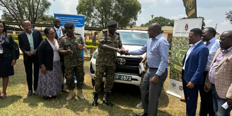 UPDF Chieftaincy of Medical Services Receives New Double Cabin and Yamaha Motorcycles