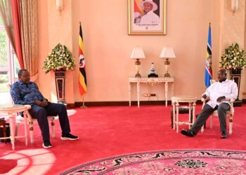Museveni Meets Kenya’s 4th President Uhuru Kenyatta