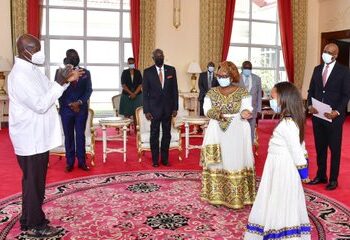 Pictorial: Museveni Receives Credentials From 9 New Envoys to Uganda