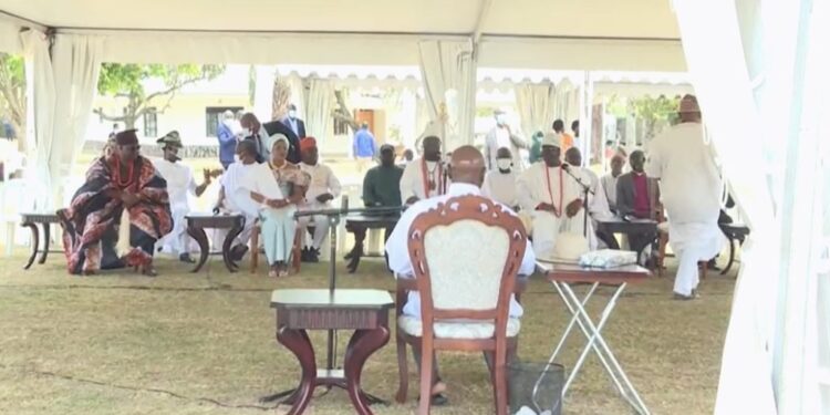 Yoruba King Ogunwusi Hails Museveni for Able and Visionary Leadership