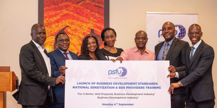 PSFU, African Management Institute Launch National Sensitization of Business Development Standards & Providers Training