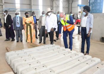 Museveni Commissions Uganda’s First-Ever Railway Concrete Sleeper Factory in Lugazi