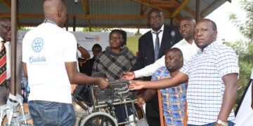 Rotary Club Kampala North, UBL handover Medical Equipment to Bududa Community