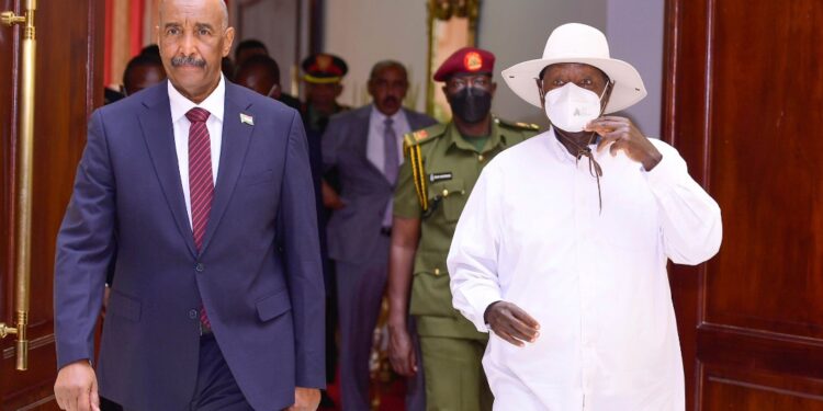 Museveni Meets Sudan Leader al-Burhan
