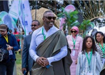Idris Elba and Wife Sabrina in Rwanda, Name Baby Gorillas