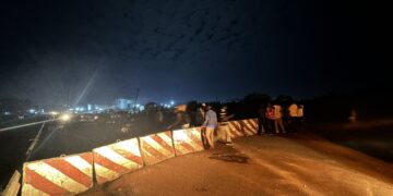 Kampala – Masaka Highway Road Caves in at Kyengera