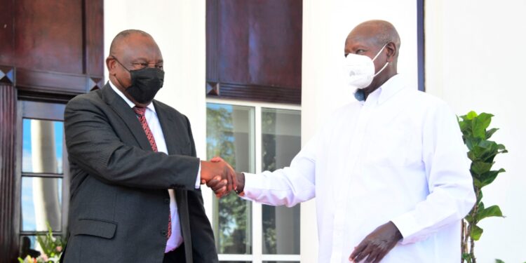 Museveni, Ramaphosa Discuss Regional Peace and Security