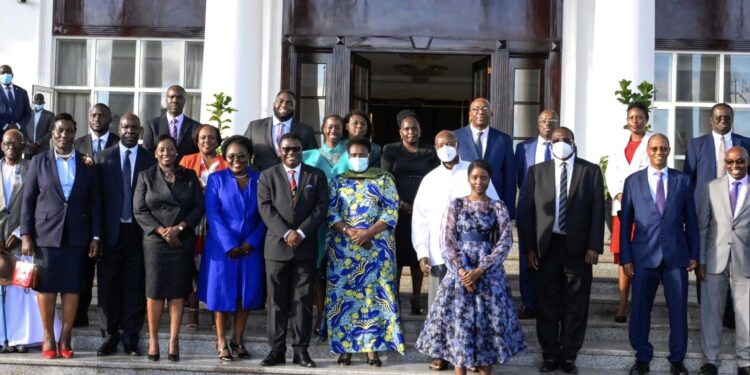 We are Introducing Alternative Dispute Resolution, CJ Dollo Tells Museveni as Justice Mugenyi is Sworn in