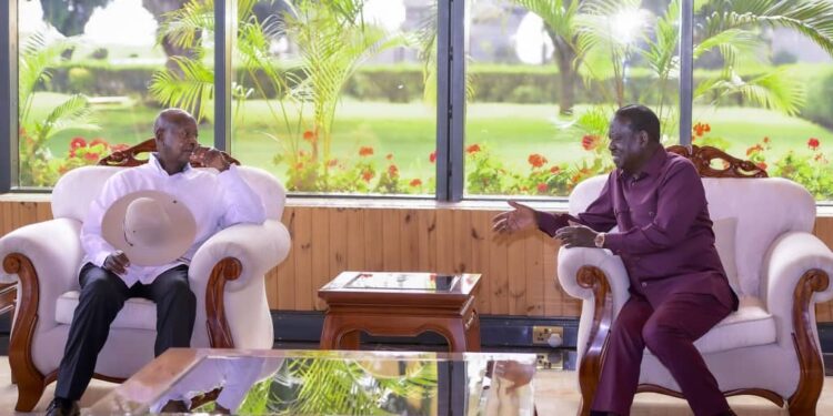 Museveni, Raila Odinga Discuss African Union Commission Candidacy