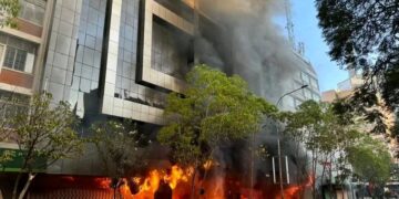 Kenyan Protesters Vandalise and Set Uganda House Ablaze in Nairobi
