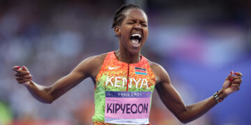 Olympic Champion Faith Kipyegon Becomes First Woman to Win 3 Olympic Gold Medals
