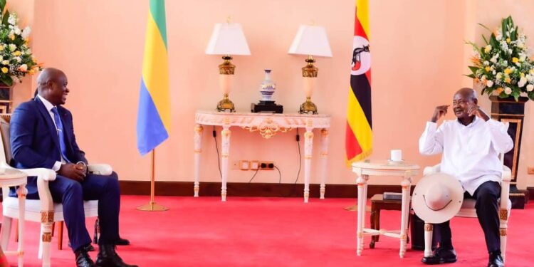 Museveni Hosts Gabonese Transitional President Brice Clotaire Oligui Nguema