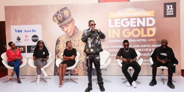 Jose Chameleone’s ‘Legend in Gold’ Concert Set for Saturday