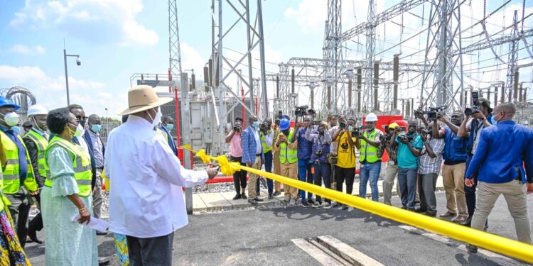 West Nile Connected to The National Grid as Museveni Commissions New 132KV Power Line
