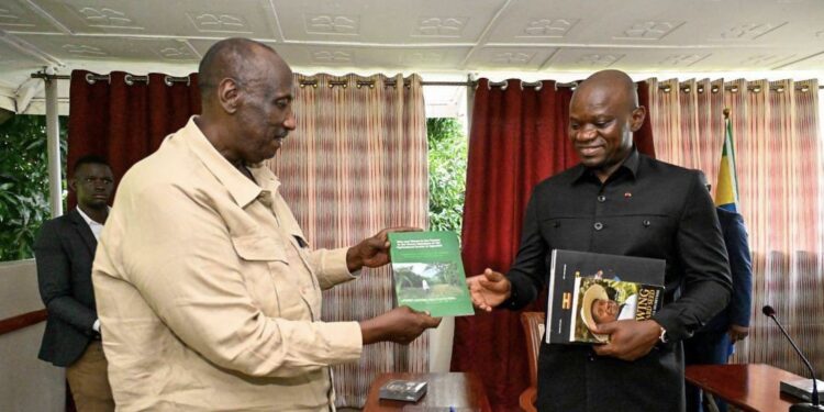 Operation Wealth Creation: Gen Salim Saleh Shares Military Insights other Than War with Gabonese President