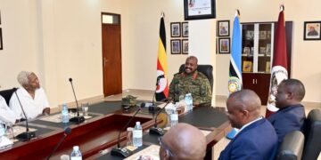 Pictorial: Soukous Star Awilo Longomba Meets Gen Kainerugaba Ahead of Afro-exclusive Concert