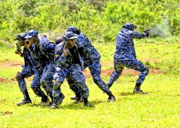 SFC Chief of Staff Brig Gen Namawa Passes out 57 Police Presidential Guard Officers  